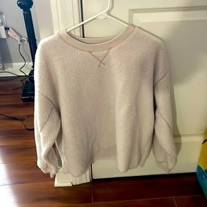 American Eagle Sherpa Crew Neck Sweatshirt